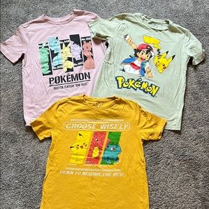 Kids T-Shirt Set - Pink, Yellow, Green